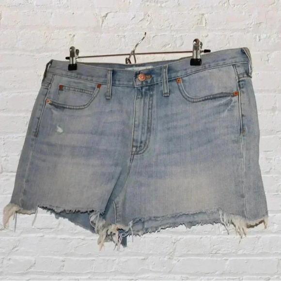 Madewell Light Wash Jean Shorts - Picture 3 of 5